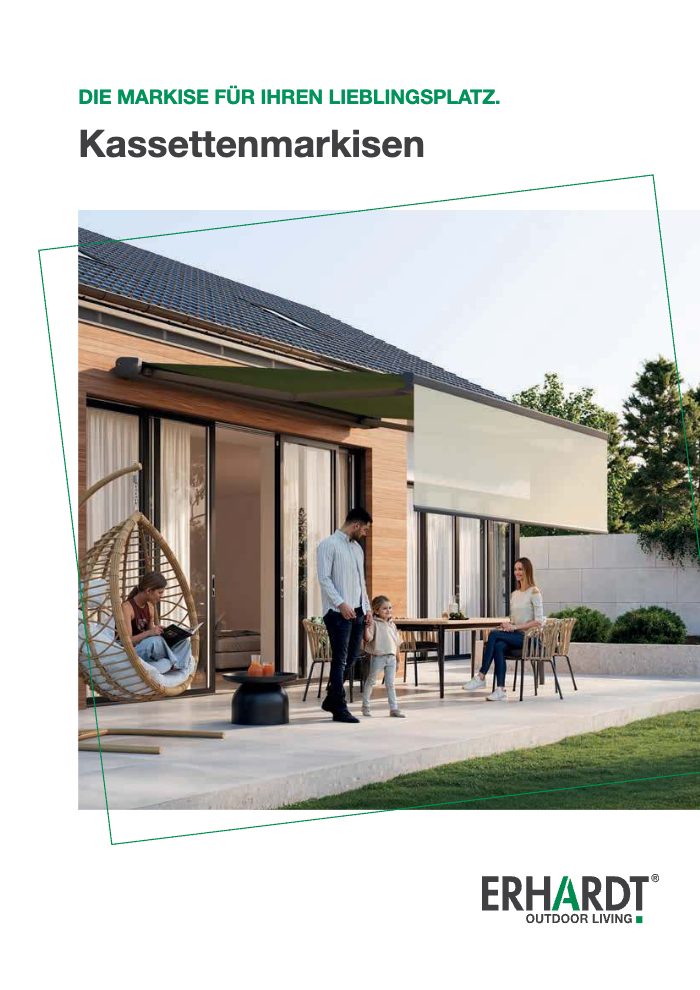 Couverture du catalogue Erhardt Markisen Kassettenmarkise