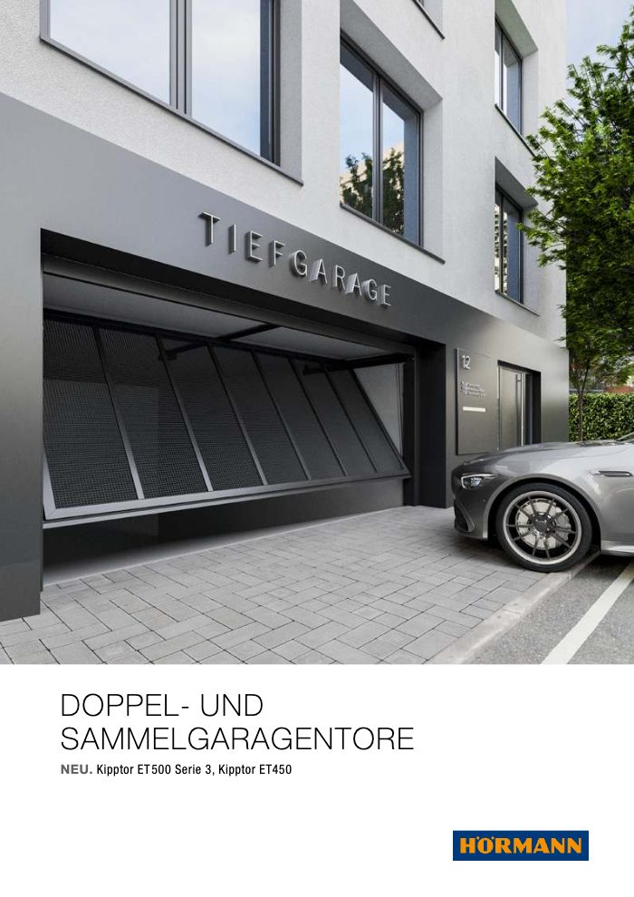 Couverture du catalogue Hörmann Doppel und Sammel Garagentore