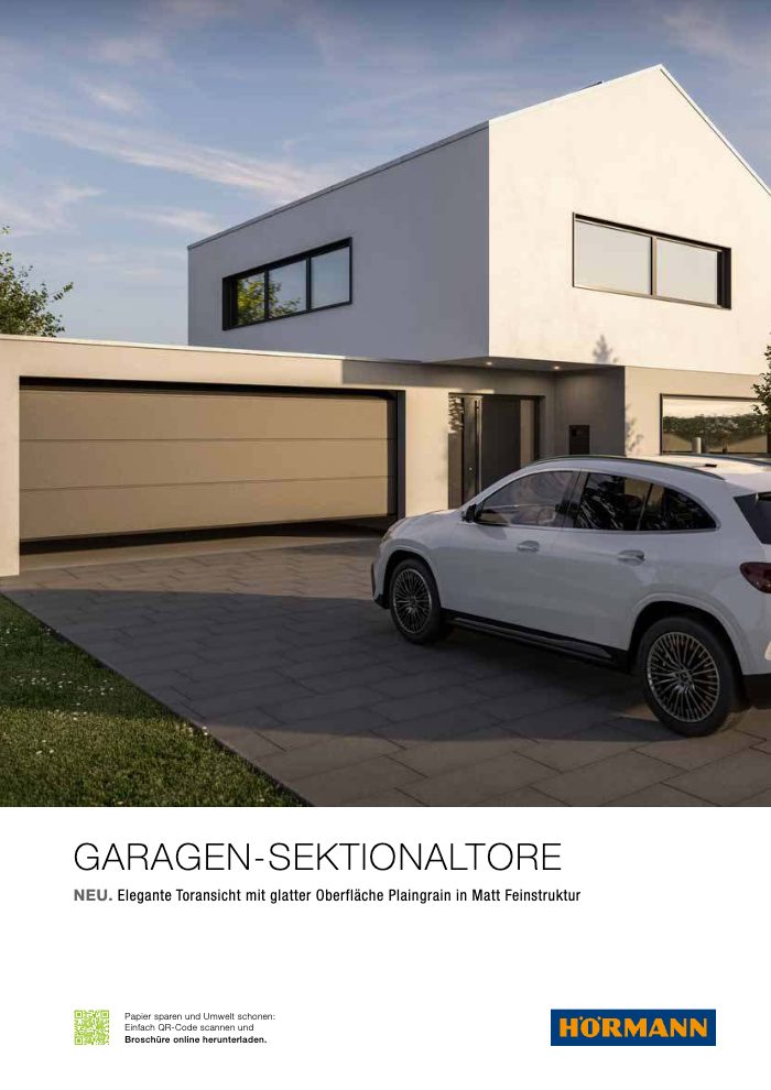 Couverture du catalogue Hörmann Garagen Sektionaltore