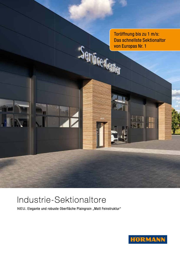 Couverture du catalogue Hörmann Industrie Sektionaltore