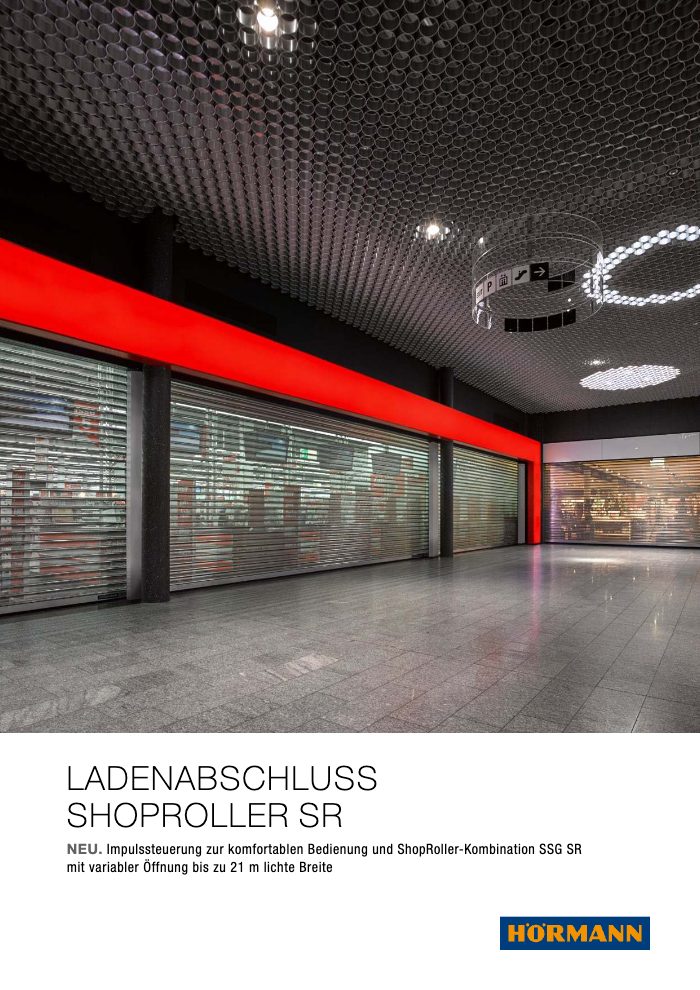 Couverture du catalogue Hörmann Ladenabschluss Shoproller