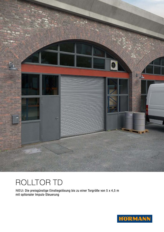 Couverture du catalogue Hörmann Rolltor TD