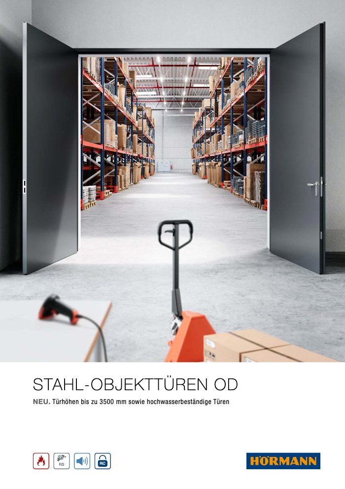 Couverture du catalogue Hörmann Stahl Objekttüren OD