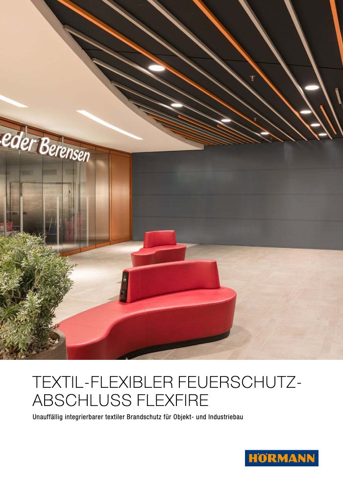 Couverture du catalogue Hörmann Textil Flexibler Feuerschutzabschluss FlexFire