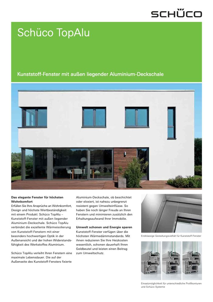 Couverture du catalogue Schüco Fenster & Türen Corona TopAlu