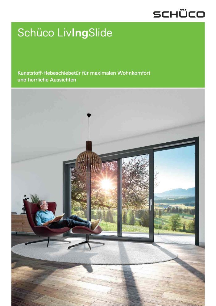 Couverture du catalogue Schüco Livingslide